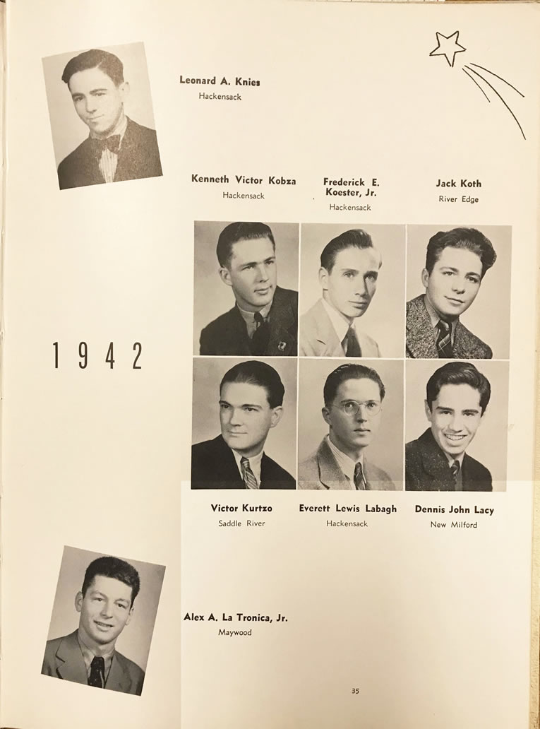 1942 HHS Graduates year book photos